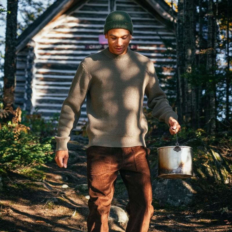 Waffle Knit Sweater - Mens - elm 1