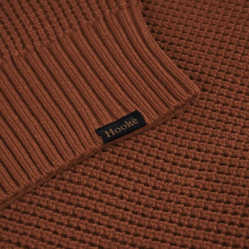 Waffle Knit Sweater - Mens - pecan 1