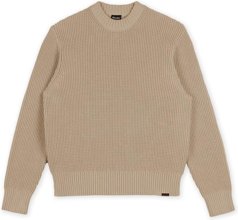 Waffle Knit Sweater - Womens - safari 1