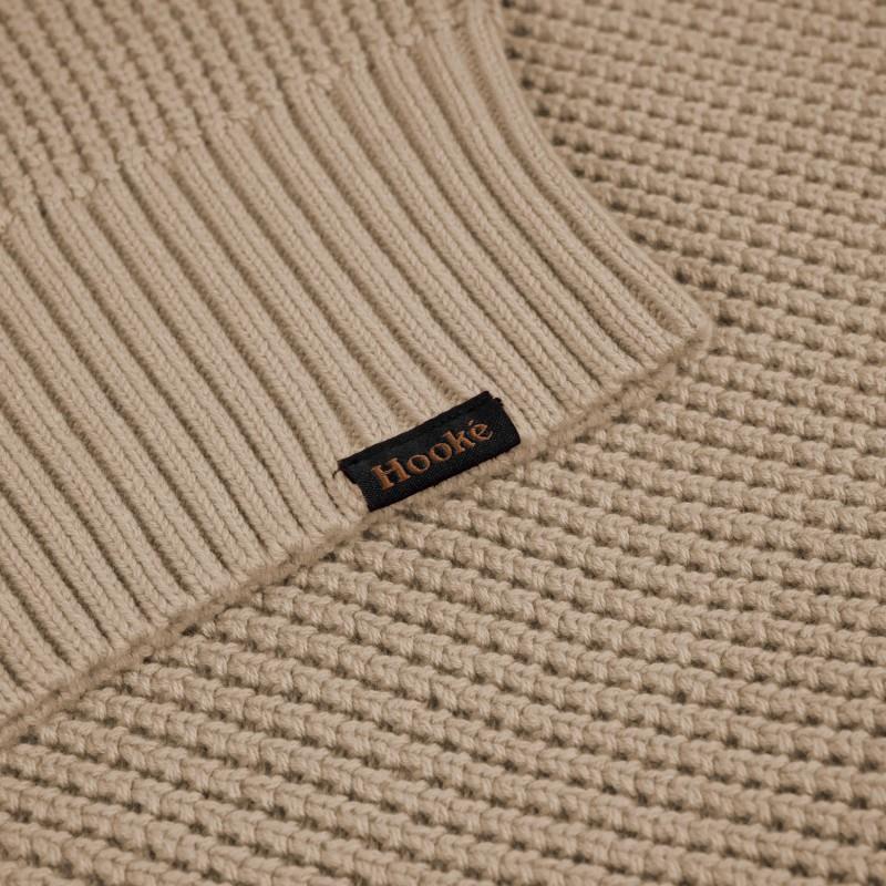 Waffle Knit Sweater - Womens - safari 1