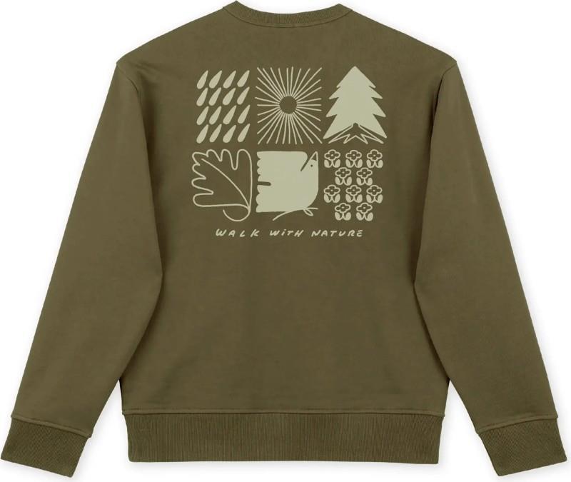 Walk With Nature Crewneck - Womens - burnt olive 1