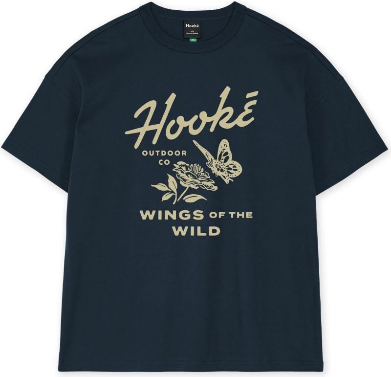 Walk With Nature Oversized T-Shirt - Womens - navy 1