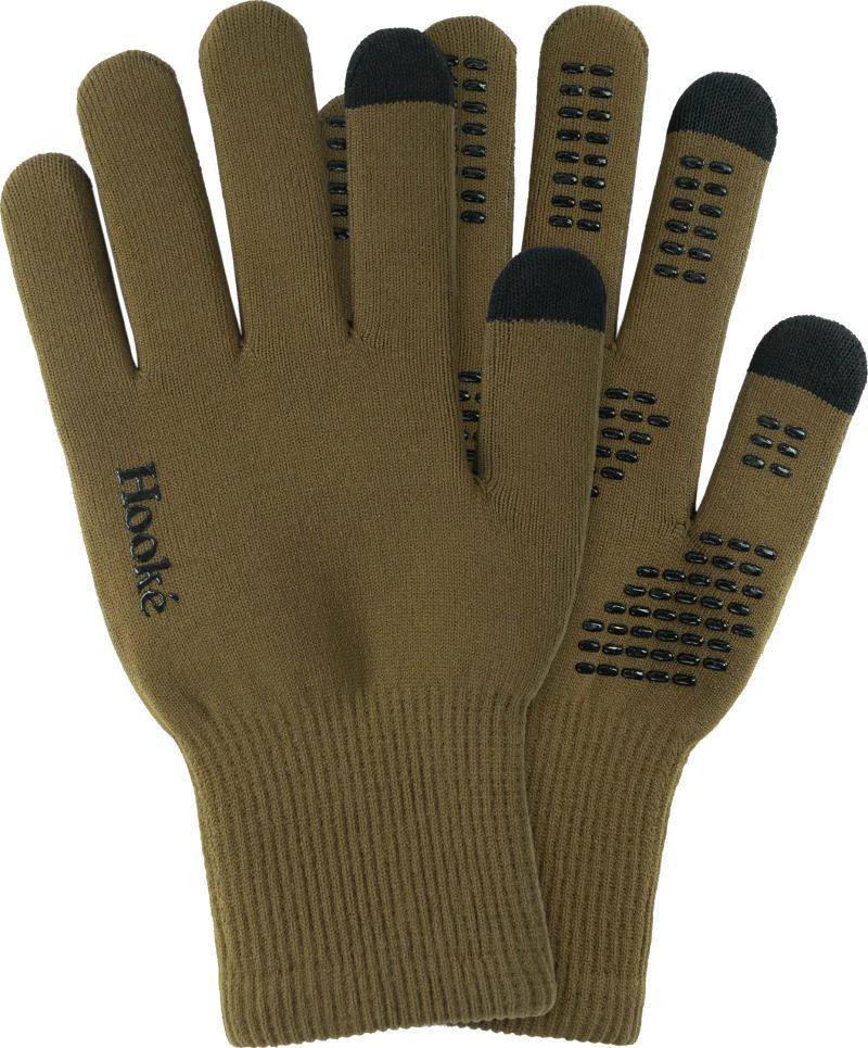 Waterproof Knit Gloves - dark olive 1