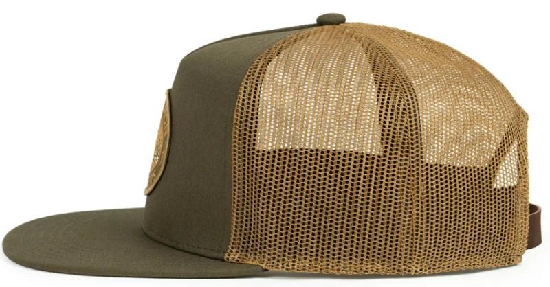 Wild Salmon Wild Rivers Trucker Hat - dark olive / sepia 1