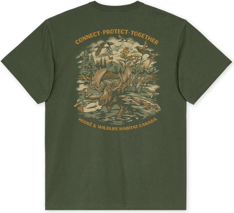 Wild Salmon Wild Rivers T-shirtt - Mens - dark green 1