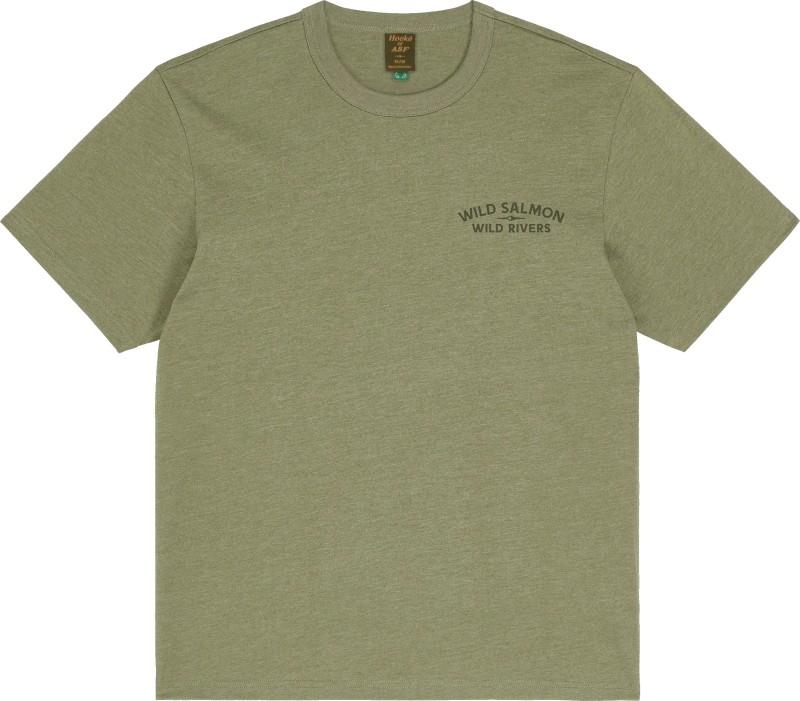 Wild Salmon Wild Rivers T-shirtt - Mens - heather burnt olive 1