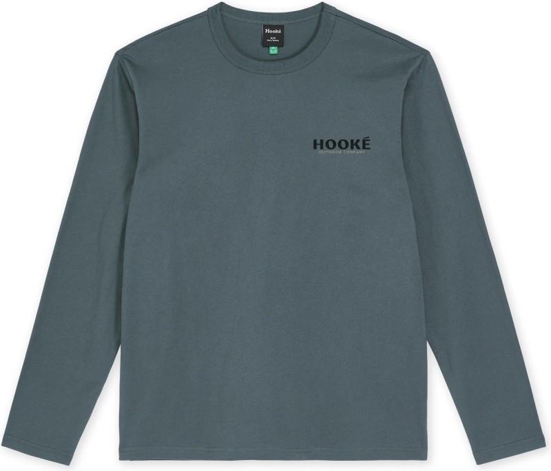 Wood Log Striped LS Tee - Mens - steel blue 1