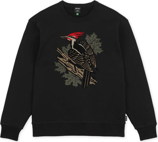 Woodpecker Crewneck - Mens - Black 1
