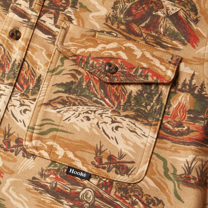 Work With Nature Flannel Shirt - Mens - Golden Brown 3