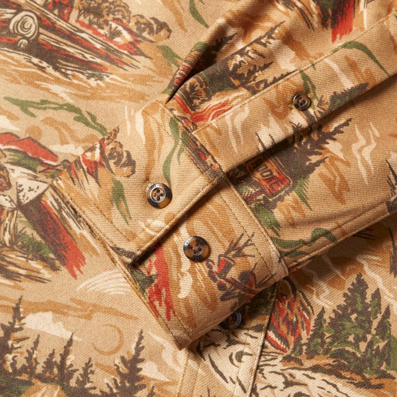 Work With Nature Flannel Shirt - Mens - Golden Brown 5