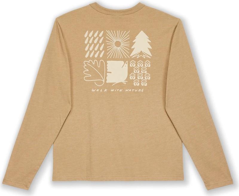  Walk With Nature LS Tee - Womens - heather tan 1