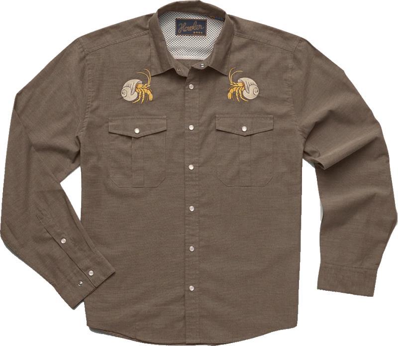 Gaucho Snapshirt - Mens - brown oxford / hermit crabs 1