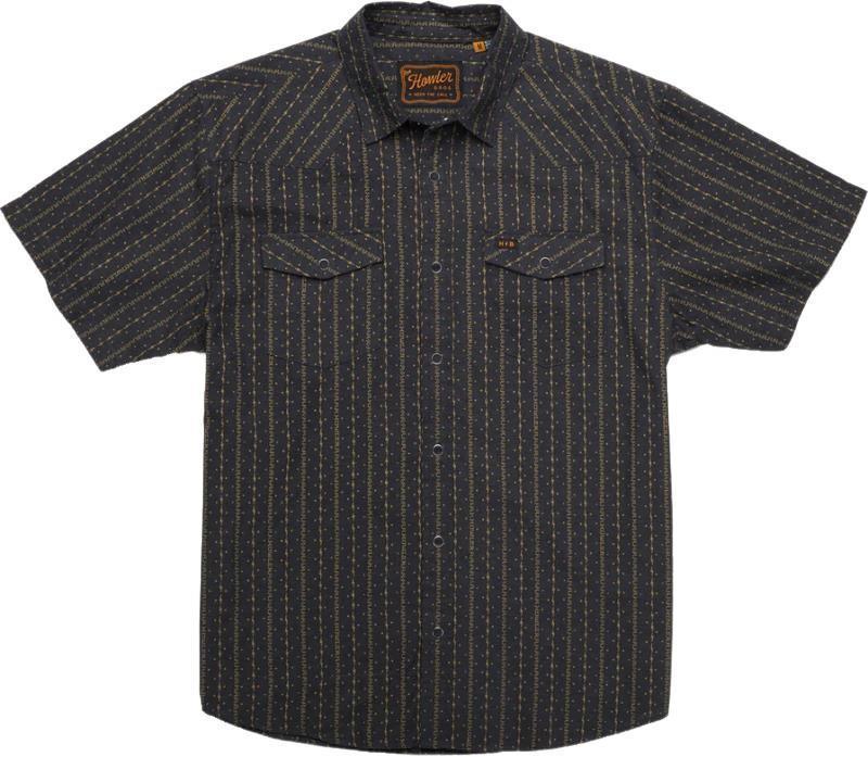 H Bar B Snapshirt - Mens - tepozteco stripe / antique black 1