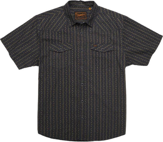 H Bar B Snapshirt - Mens - tepozteco stripe / antique black 1