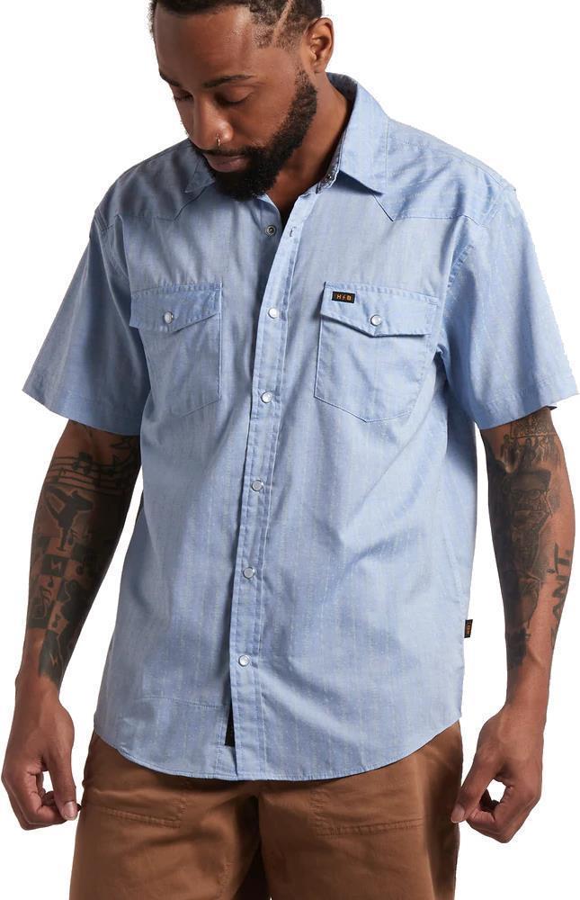 H Bar B Snapshirt - Mens - tepozteco stripe / oxford blue 1
