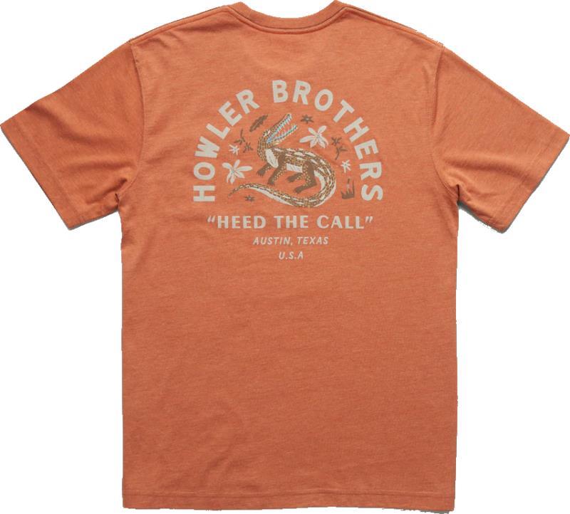 Lazy Gators Select Pocket Tee - Mens - rust 1