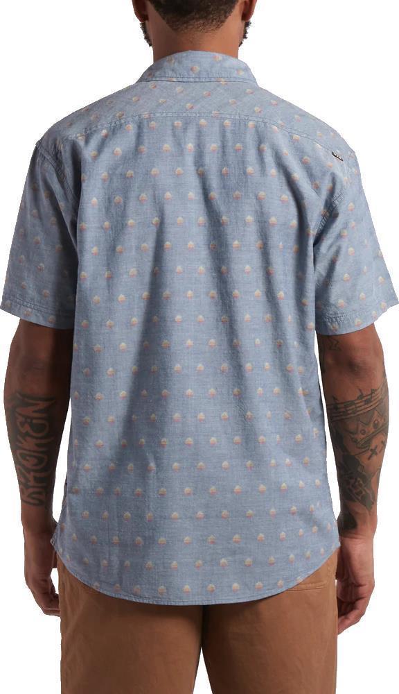 San Gabriel Shortsleeve - Mens - sunrise jacquard / chambray 1