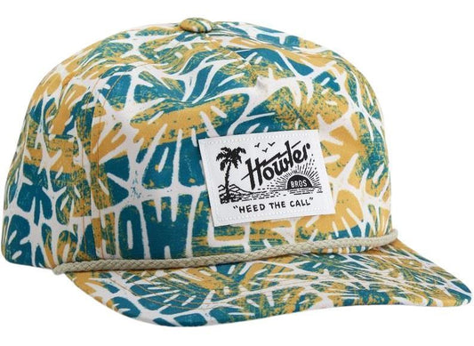 Tropicalia Print Unstructured Snapback - off white 1