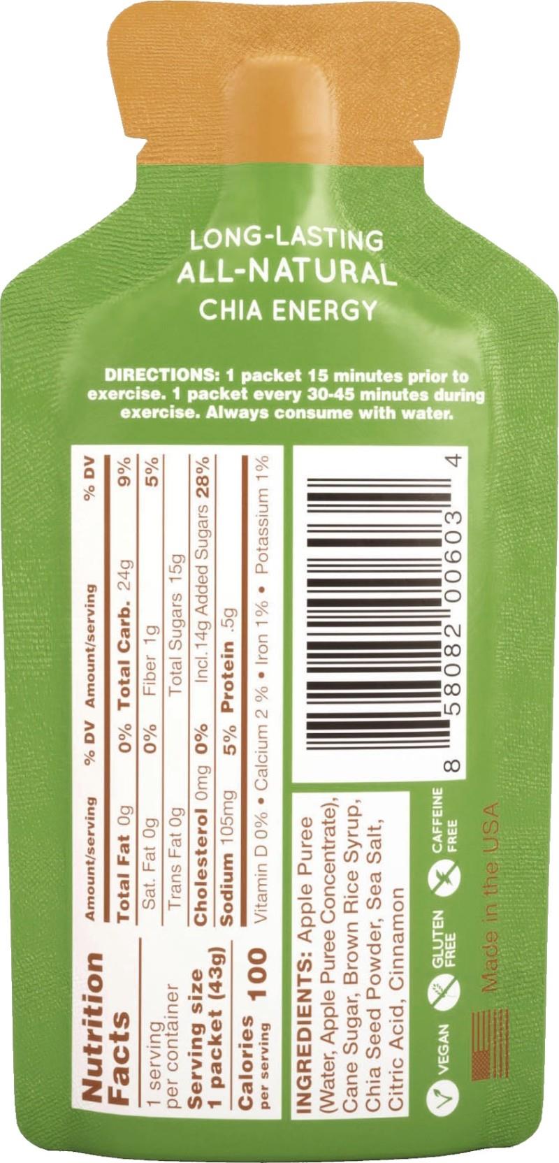 Huma Chia Energy Gel - apple / cinnamon 1
