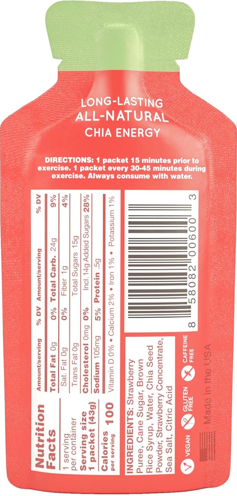 Huma Chia Energy Gel - strawberry 1