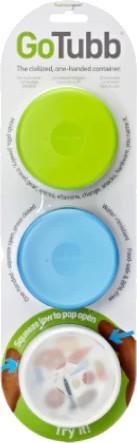 GoTubb 3-Pack - Medium - clear / green / blue 1