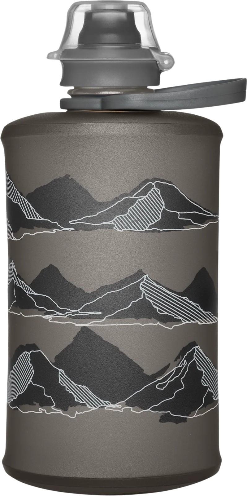 Stow Flexible Bottle - Mountains - 350ml - mammoth grey 1