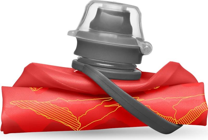 Stow Flexible Bottle - Mountains - 350ml - redwood red 1