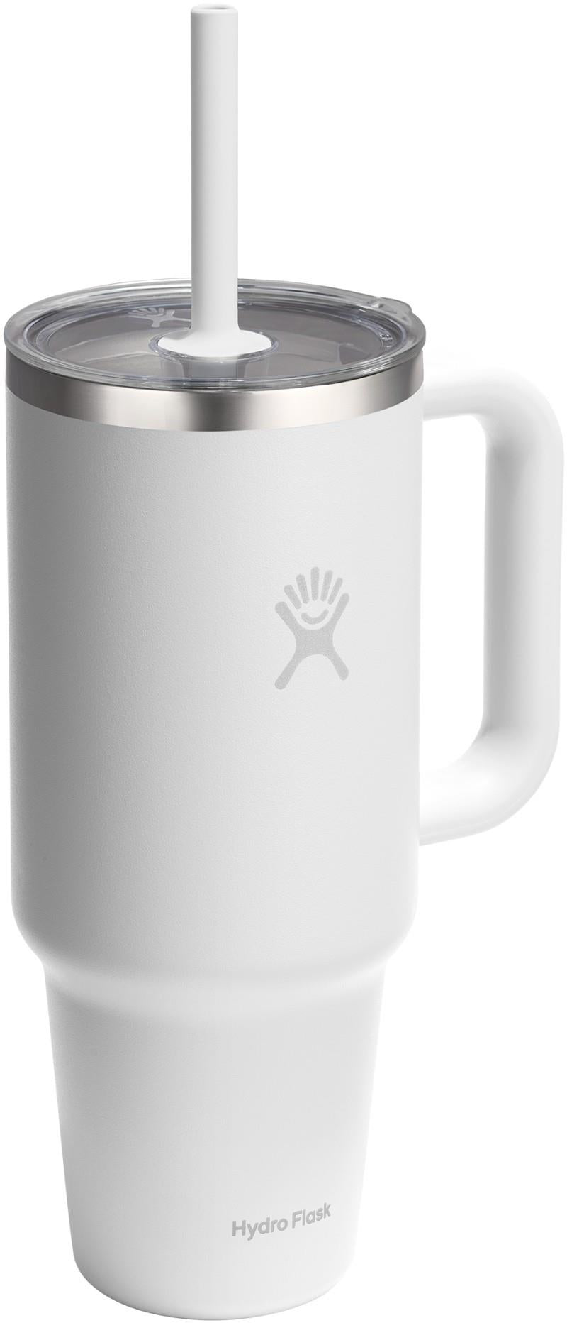 1.18L / 40oz Travel Tumbler Clear Lid - white 1
