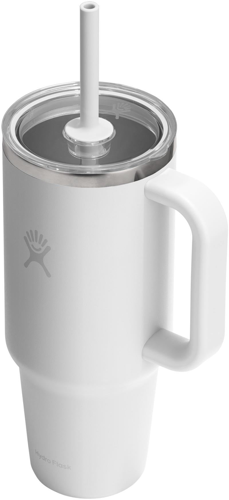 1.18L / 40oz Travel Tumbler Clear Lid - white 1