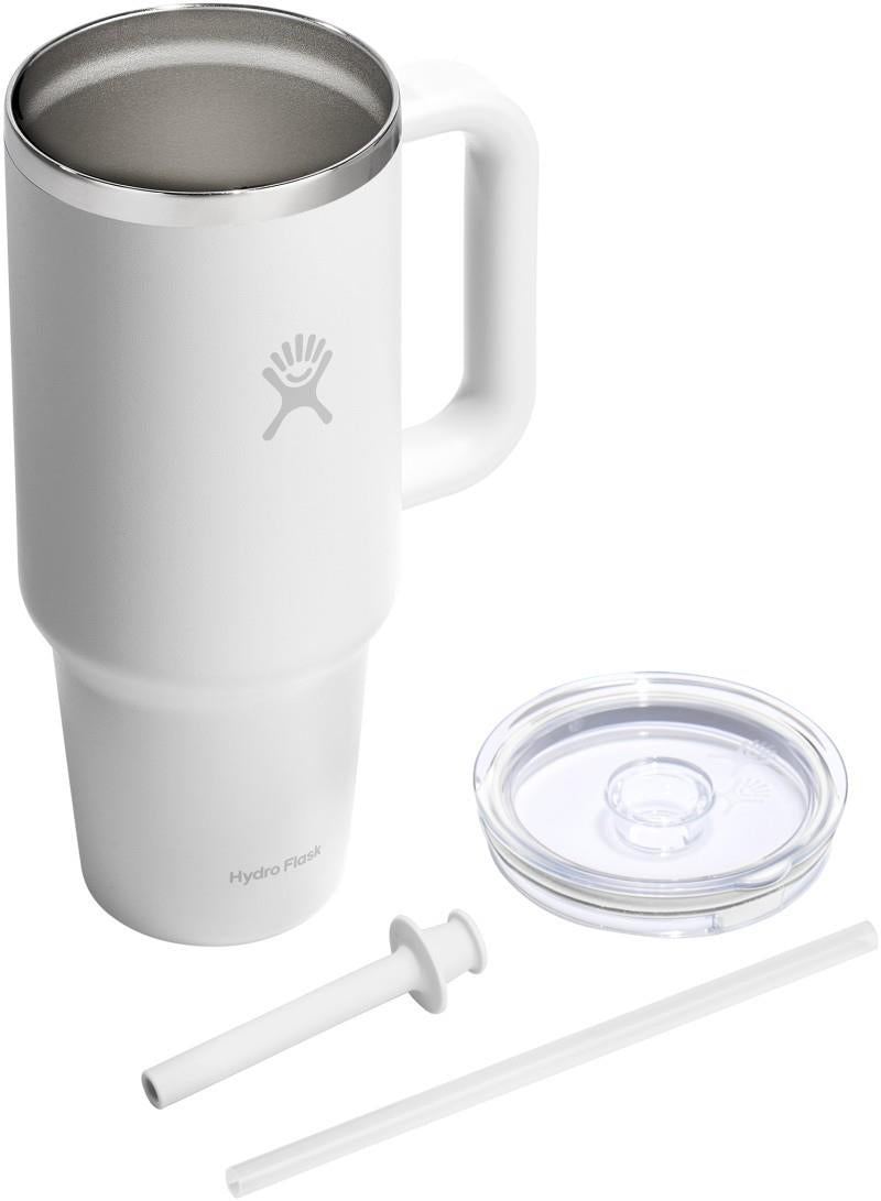 1.18L / 40oz Travel Tumbler Clear Lid - white 1