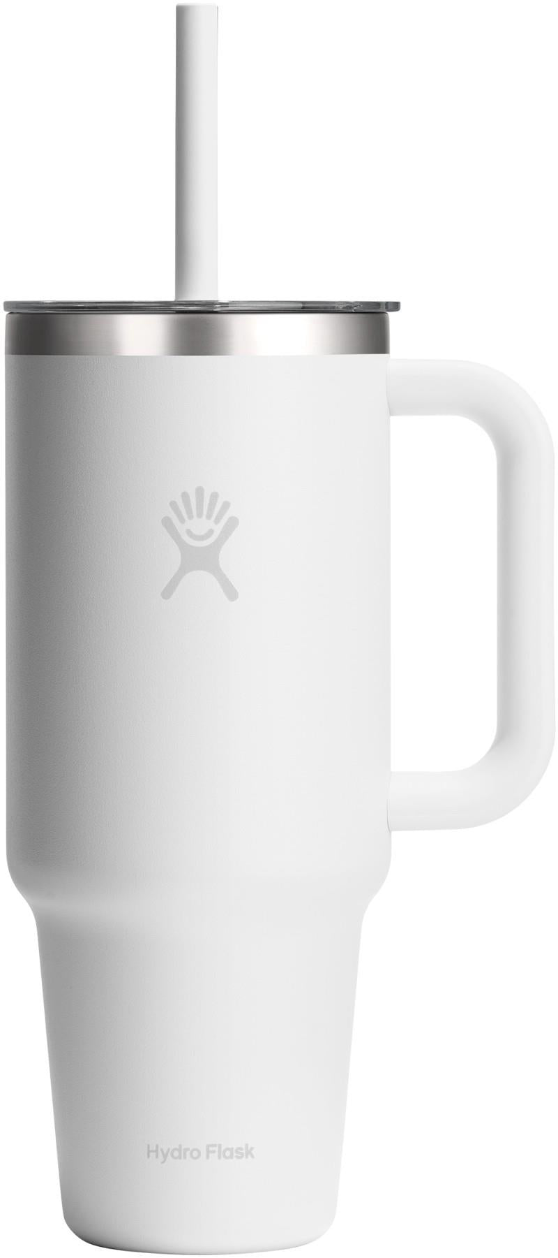 1.18L / 40oz Travel Tumbler Clear Lid - white 1