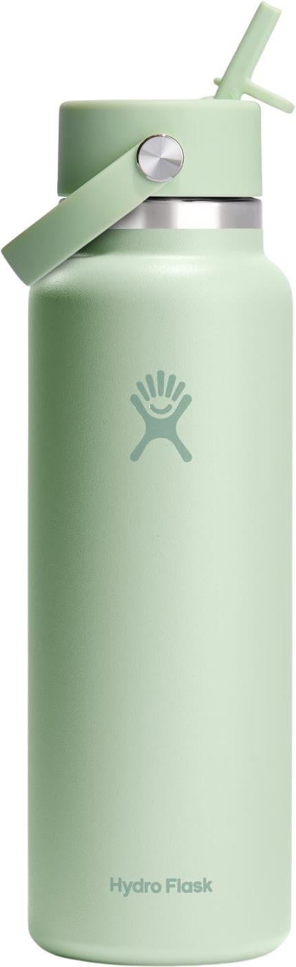 1.18L / 40oz Wide Mouth with Flex Straw Cap - aloe 1