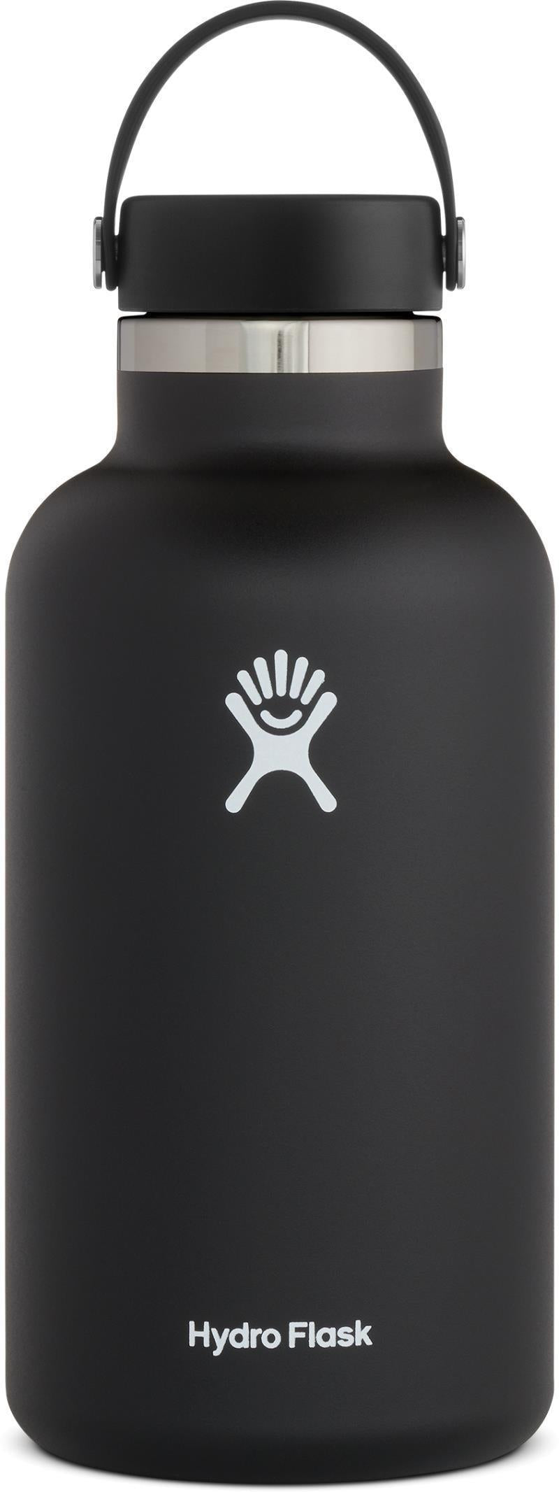 1.8L / 64oz Wide Mouth w/ Flex Cap - Black 1
