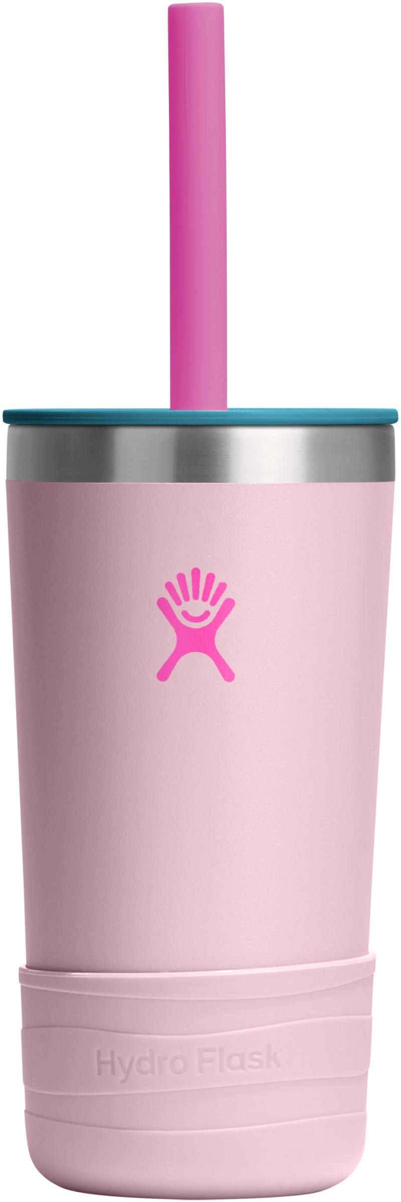 354ml / 12oz Tumbler With Straw & Boot - Kids - blossom pink 1