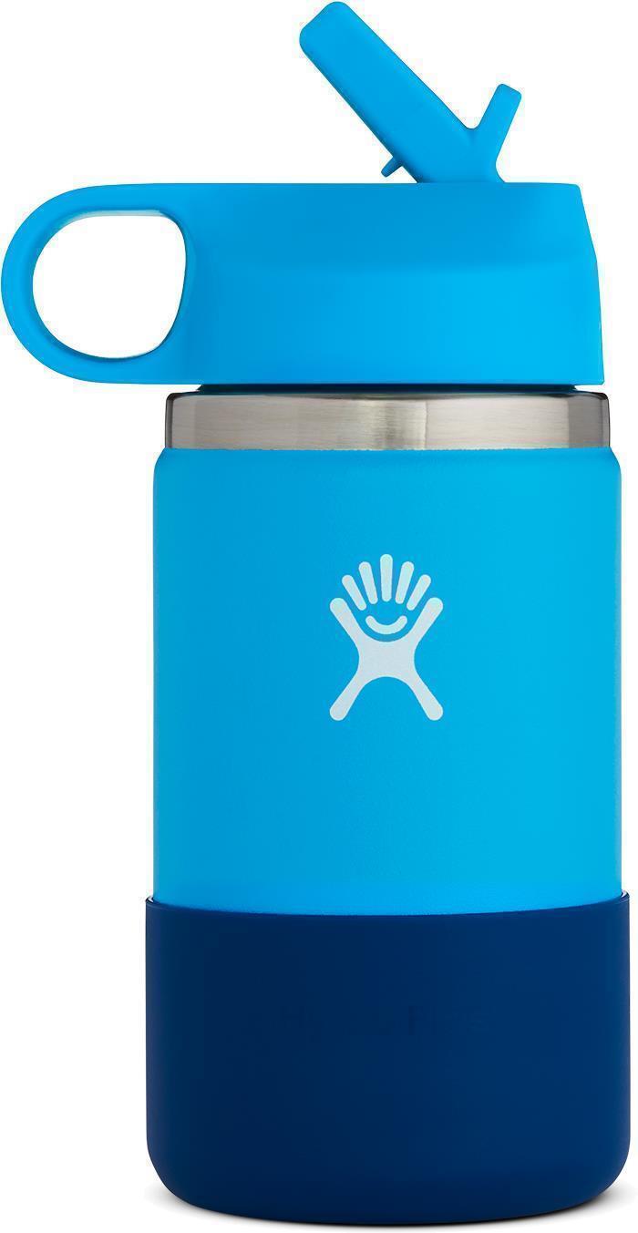 354ml / 12oz Wide Mouth w/ Straw Lid & Boot - Kids - Pacific / Cobalt 1