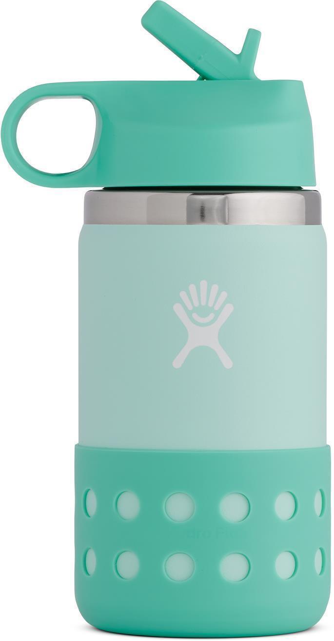 354ml / 12oz Wide Mouth w/ Straw Lid & Boot - Kids - Paradise 1