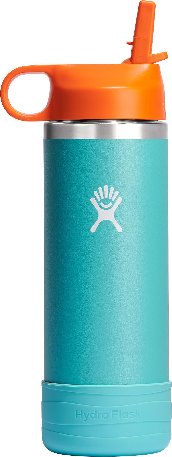 532ml / 18oz Wide Mouth Bottle w/Straw & Boot - Kids - Seaspray 1