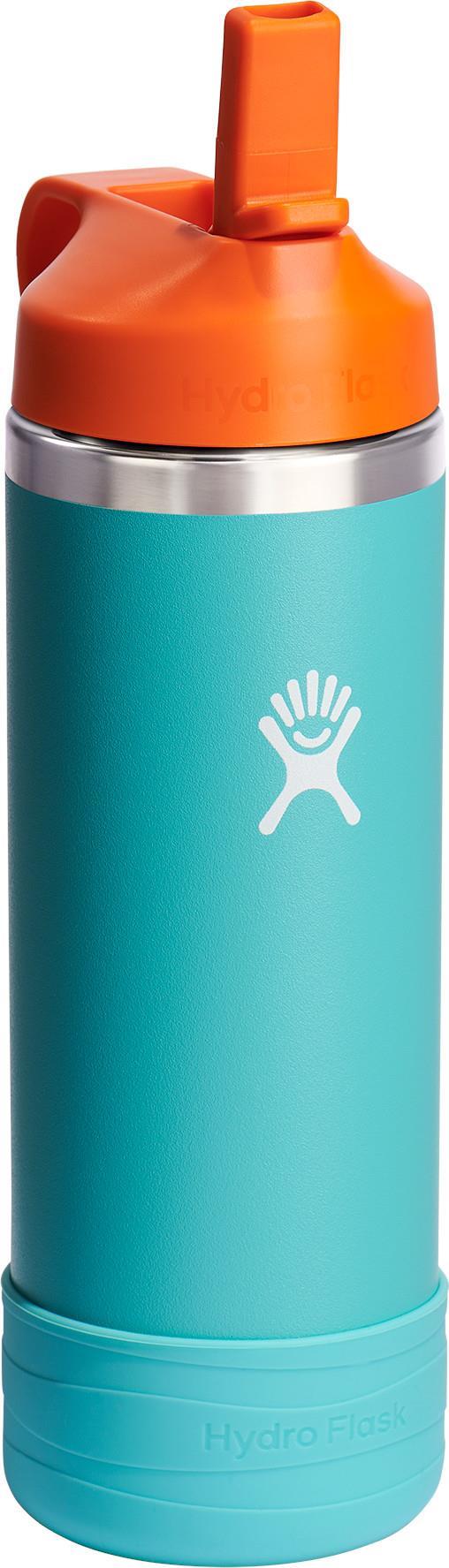 532ml / 18oz Wide Mouth Bottle w/Straw & Boot - Kids - Seaspray 2