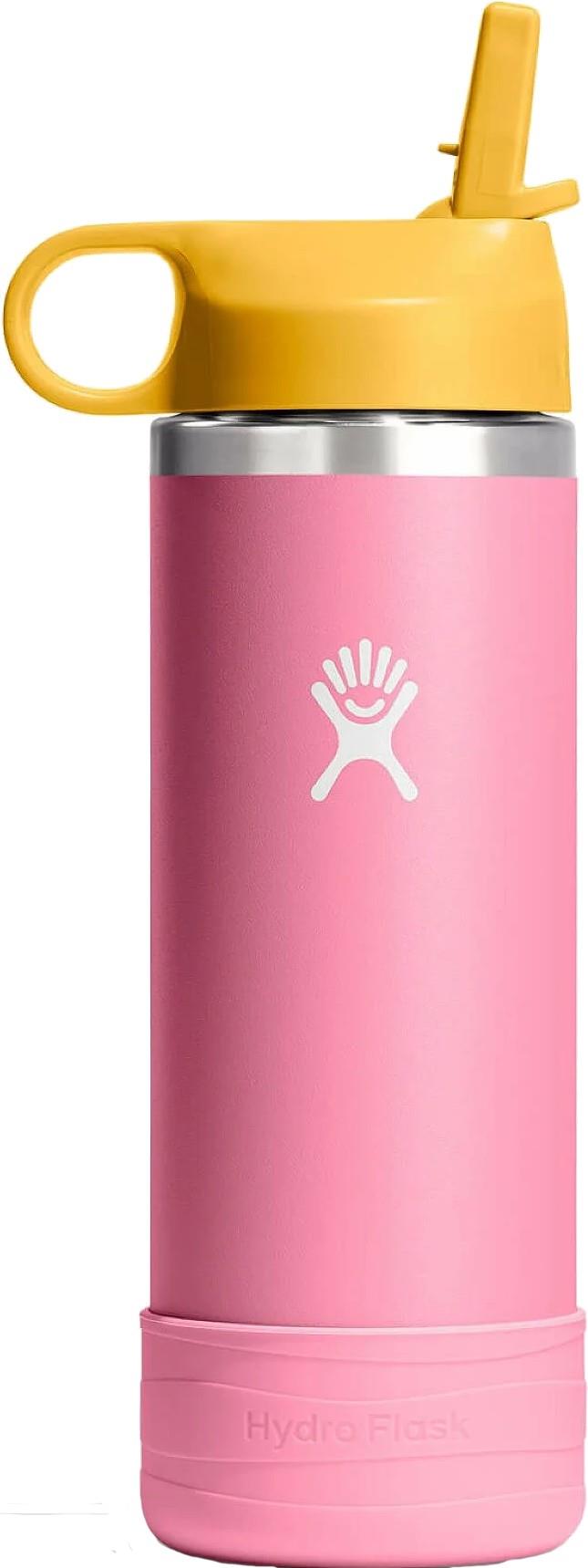 532ml / 18oz Wide Mouth Bottle with Straw & Boot - Kids - dahlia 1