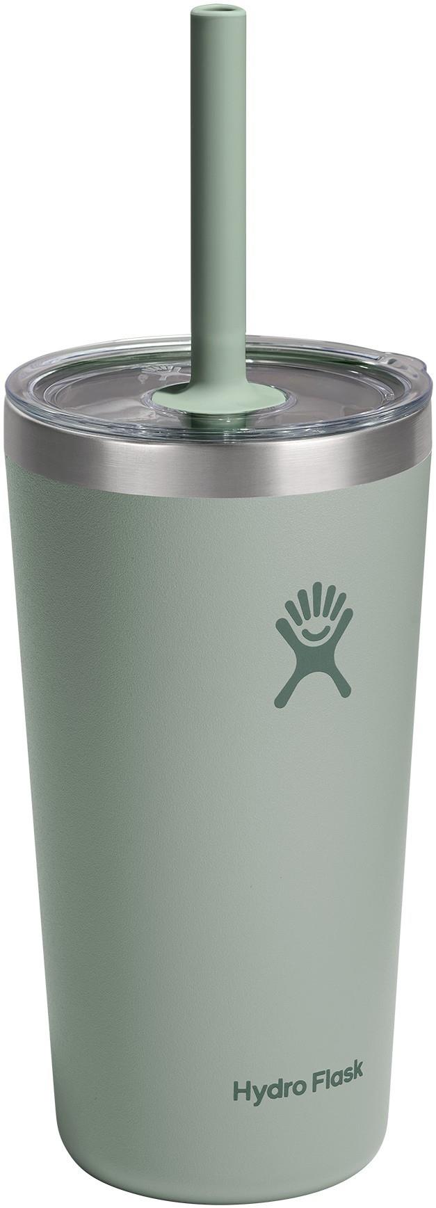 591ml / 20oz All Around Tumbler Clear with Straw Lid - agave 1