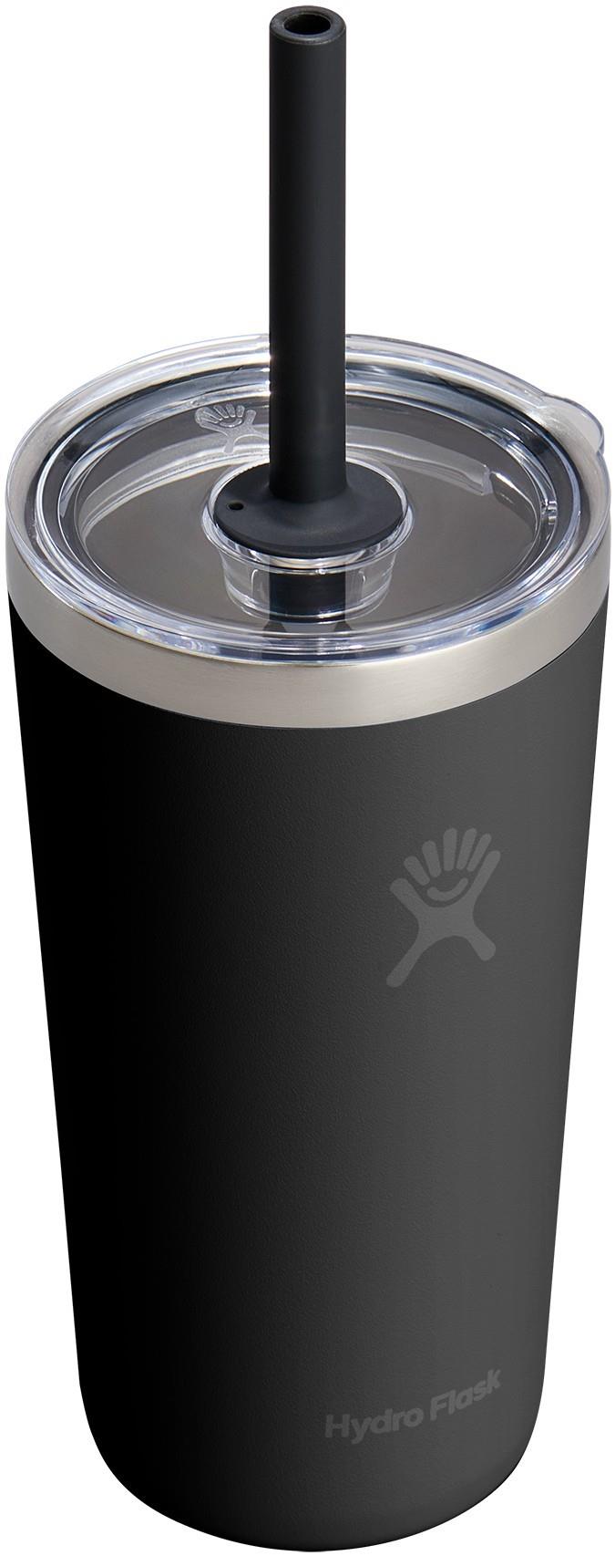 591ml / 20oz All Around Tumbler Clear with Straw Lid - black 1
