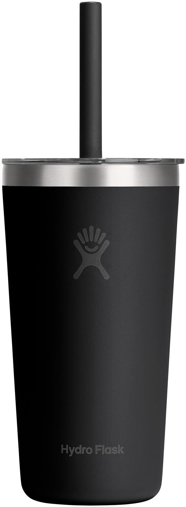 591ml / 20oz All Around Tumbler Clear with Straw Lid - black 1