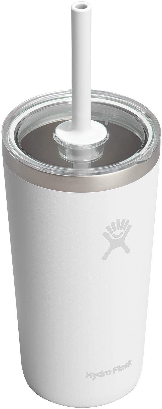 591ml / 20oz All Around Tumbler Clear with Straw Lid - white 1