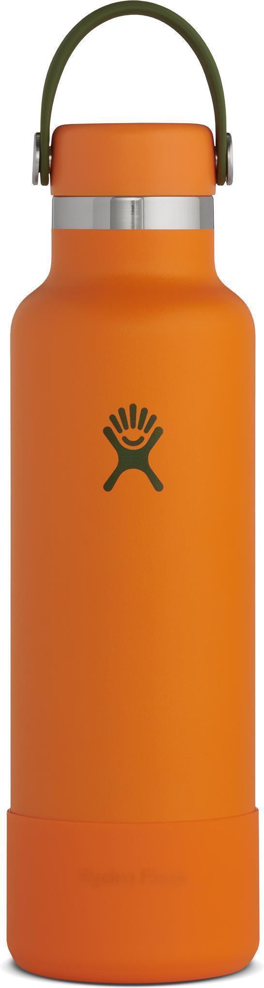 621ml / 21oz Standard Mouth w/ Flex Cap and Boot - clementine - bonfire 1