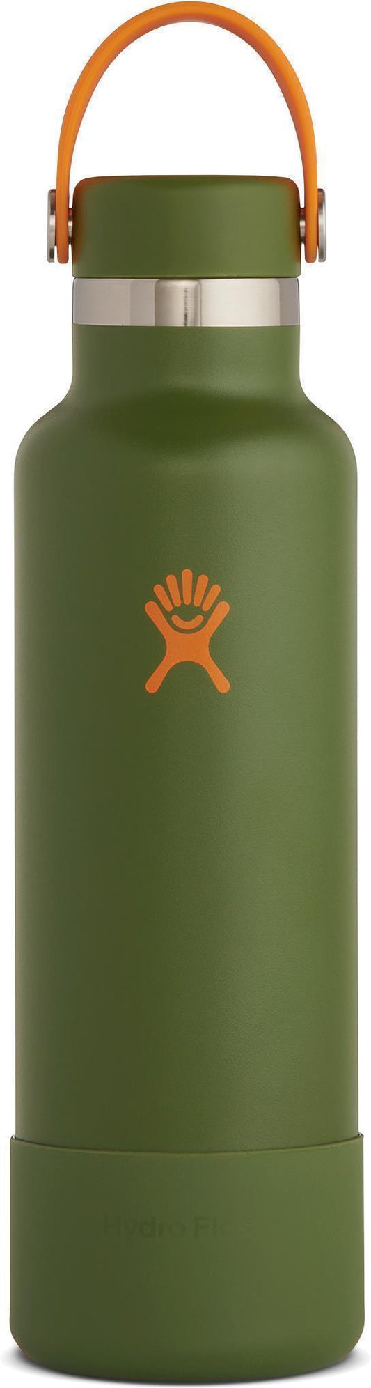 621ml / 21oz Standard Mouth w/ Flex Cap and Boot - olive - treeline 1