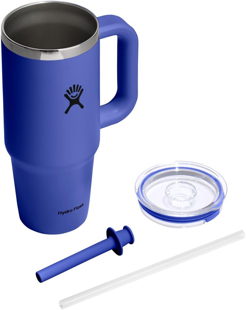 710ml / 24oz Travel Tumbler Clear Lid - capri blue 1