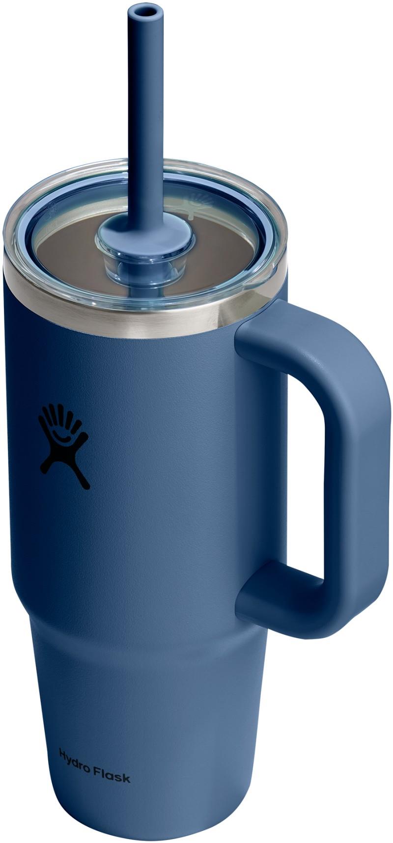 710ml / 24oz Travel Tumbler Clear Lid - harbor blue 1