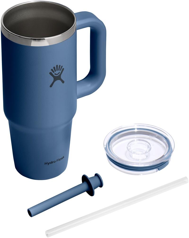 710ml / 24oz Travel Tumbler Clear Lid - harbor blue 1