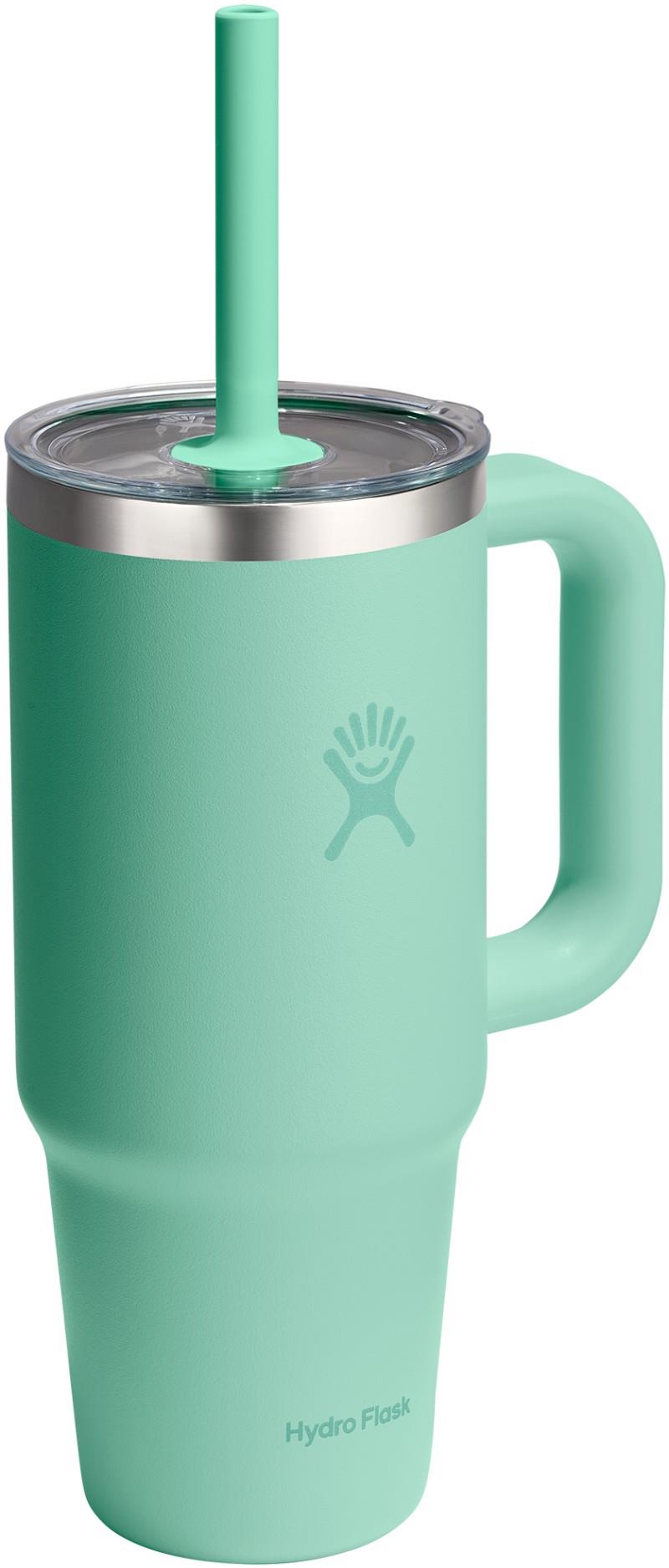 710ml / 24oz Travel Tumbler Clear Lid - mermaid green 1