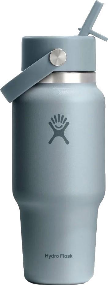 710ml / 24oz Wide Mouth Travel Bottle with Flex Straw - shale gray 1